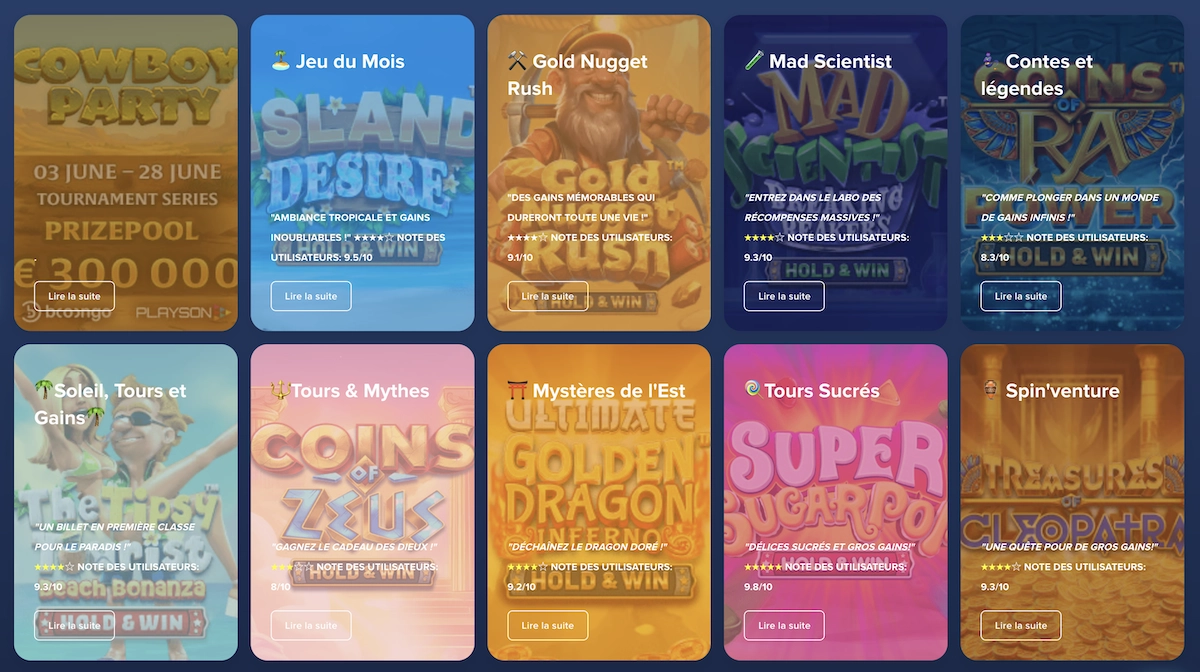 listes des promotions et bonus en cours sur le casino Spintropolis