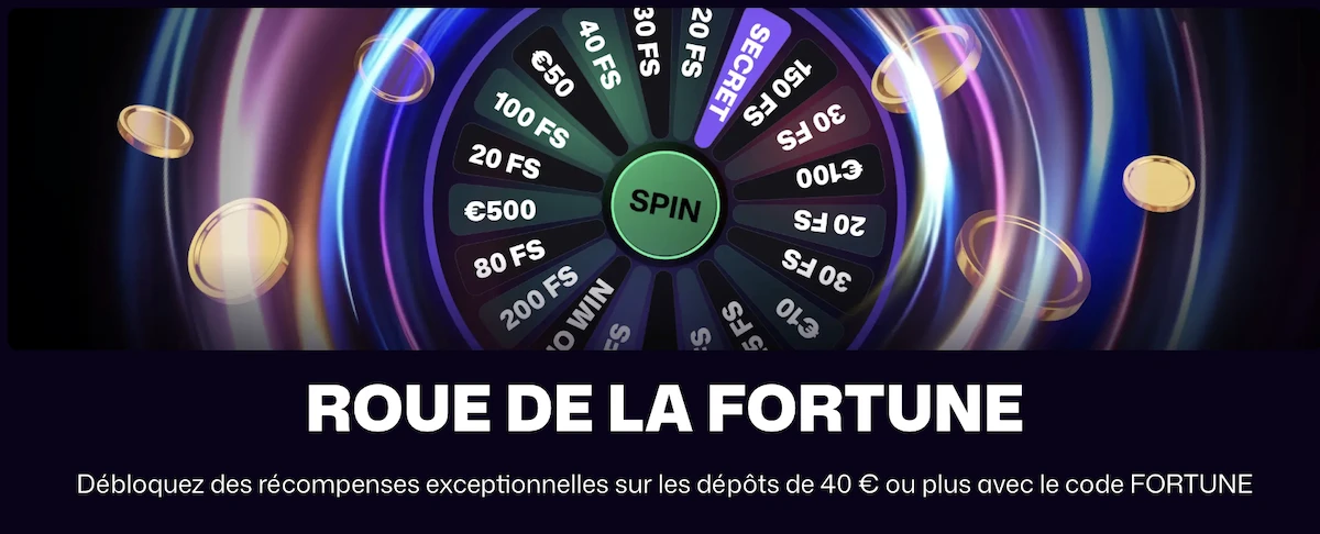 Roue de la fortune du casino en ligne Winbeast