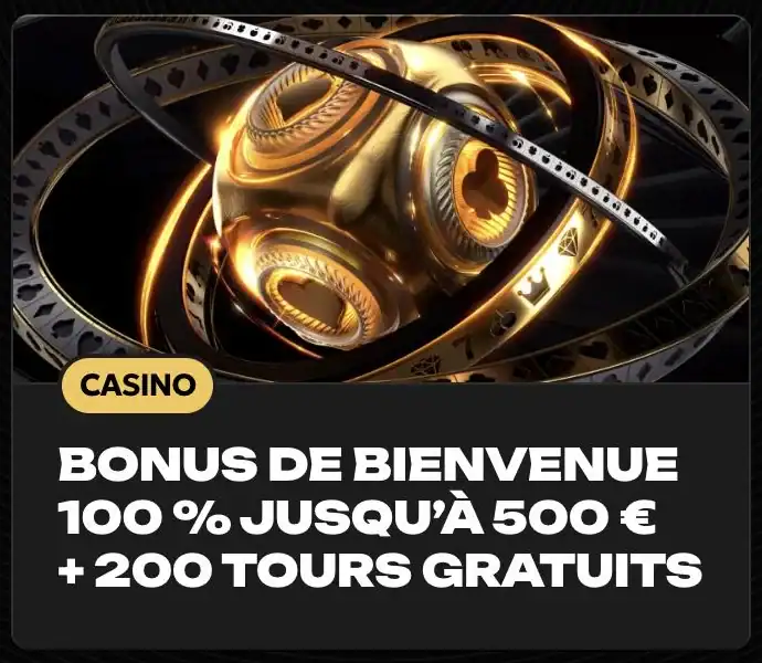 Bonus de bienvenue de Spinsy Casino : 100 % jusqu’à 500 € + 200 tours gratuits dès 20 € de dépôt.
