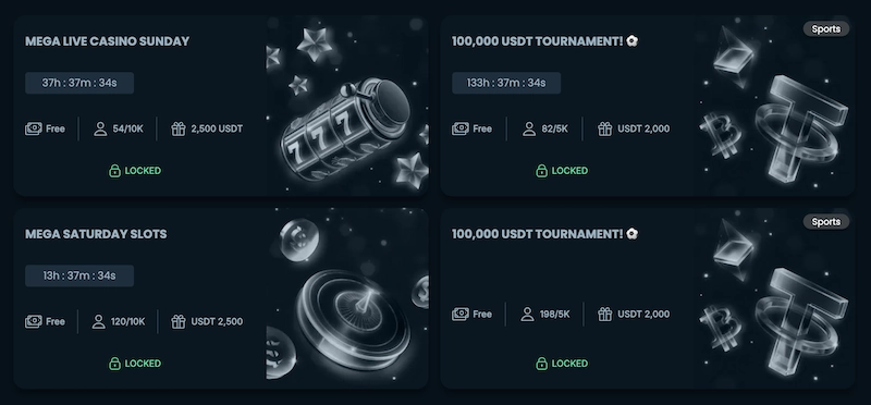 tournois du crypto casino Mega Dice