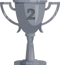 Trophée argent, 2e place du classement