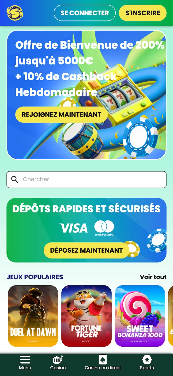 version mobile de Sambaslots